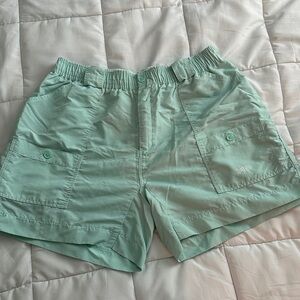 AFTCO Mint Green Men’s Casual Elastic-Waist Shorts